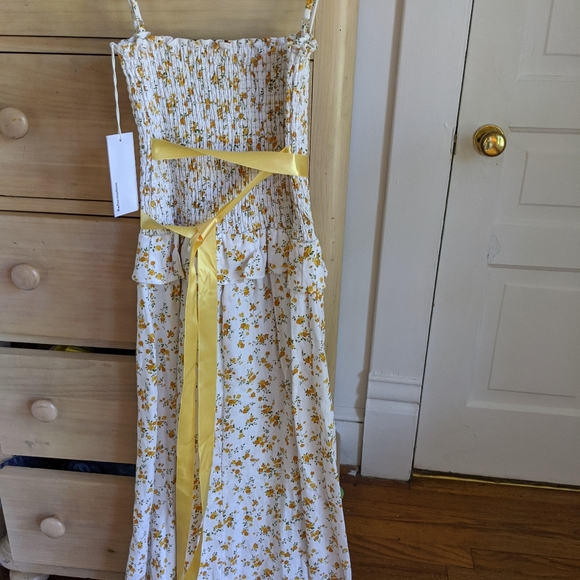 Reformation Miles Linen Dress New With Tags - Picture 3 of 5